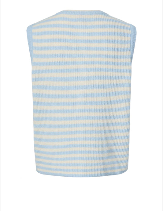 Pieces - MALOU - Stripe knitted waistcoat