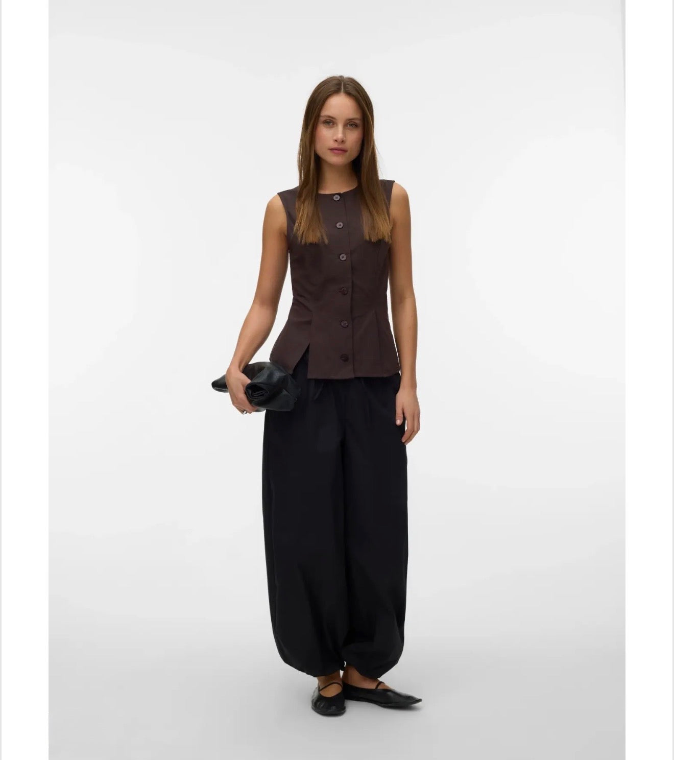 Vero Moda - SELMA - High waist barrel trousers