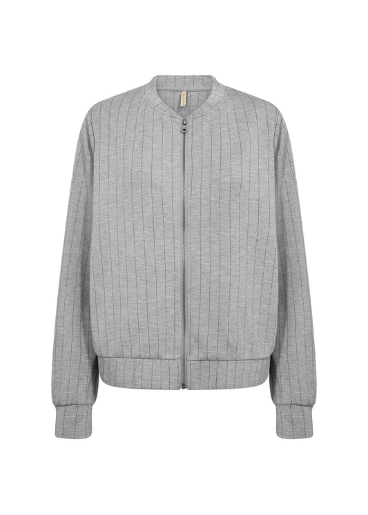 Soya Concept - VIVI 2 - Pinstripe super soft zip up sweat