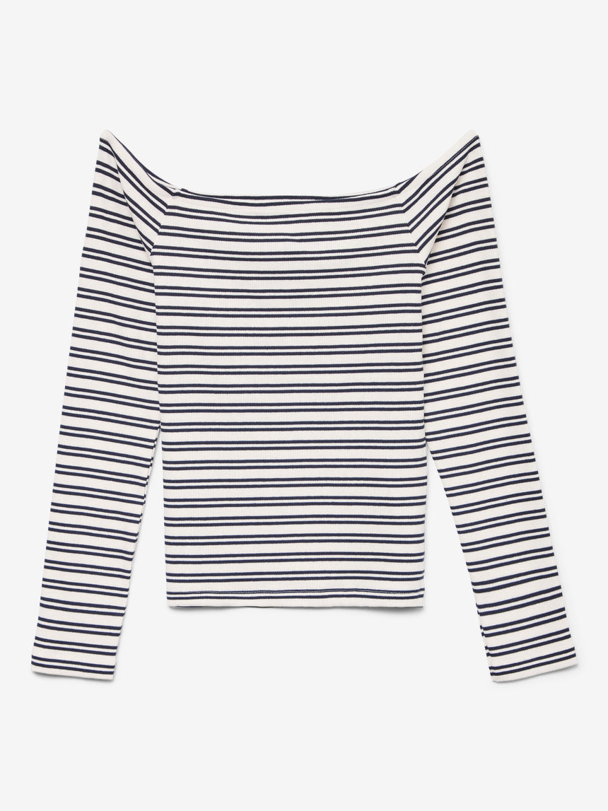 Vero Moda - SIMI - Stripe off the shoulder top
