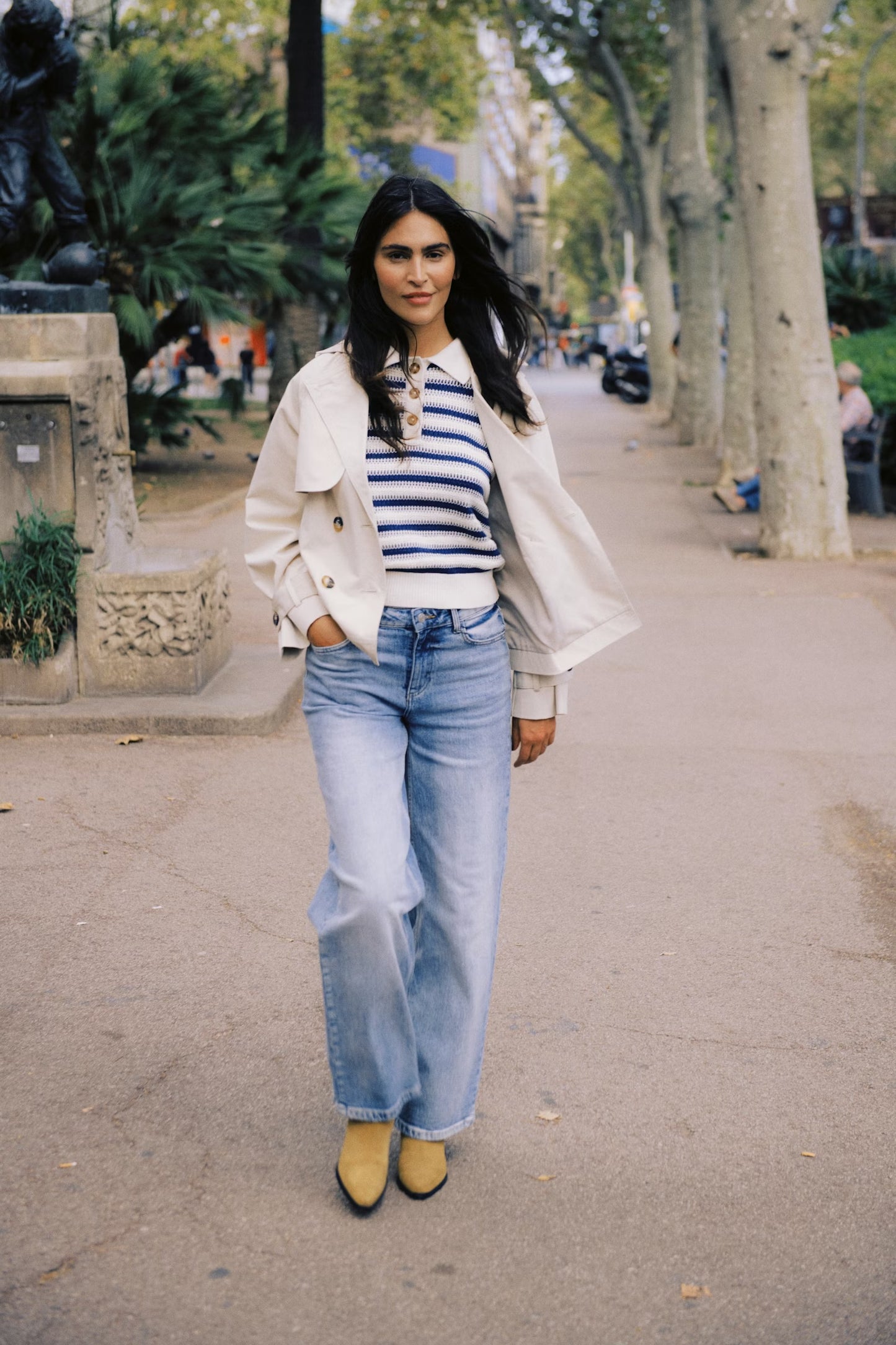 B.Young - MIKALA - Stripe short sleeve knit