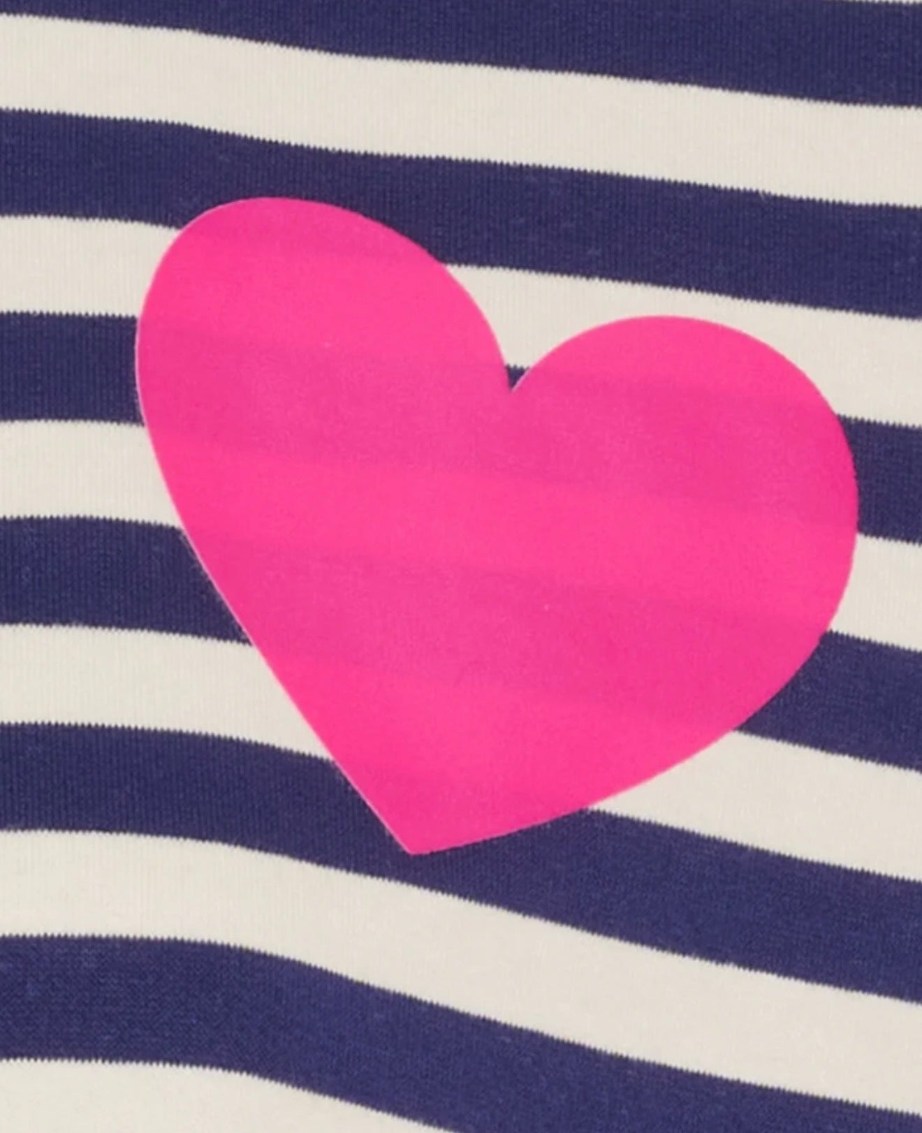 Marta - VILDA - Stripe heart detail long sleeve top