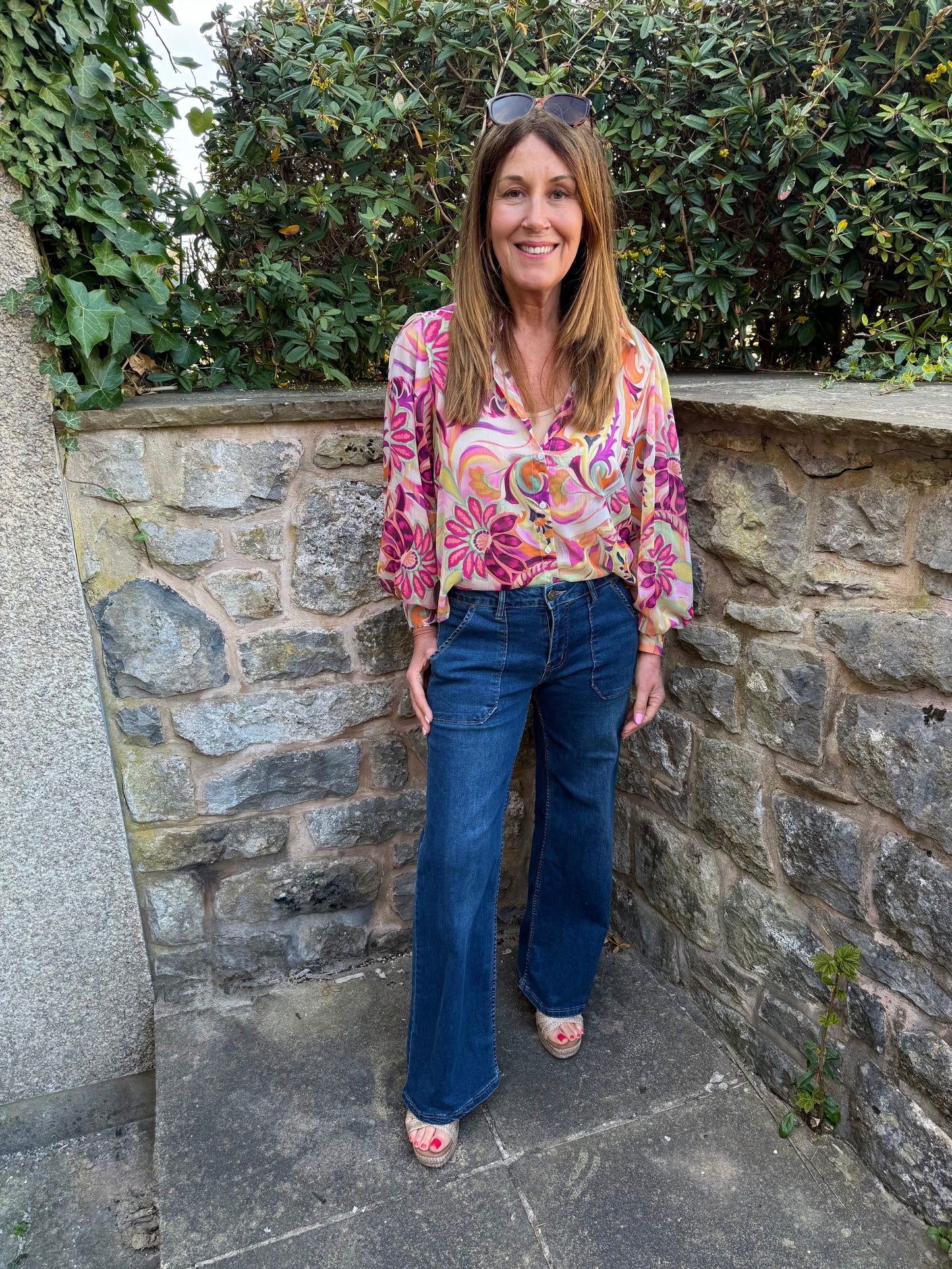 KAORI - Printed chiffon blouse