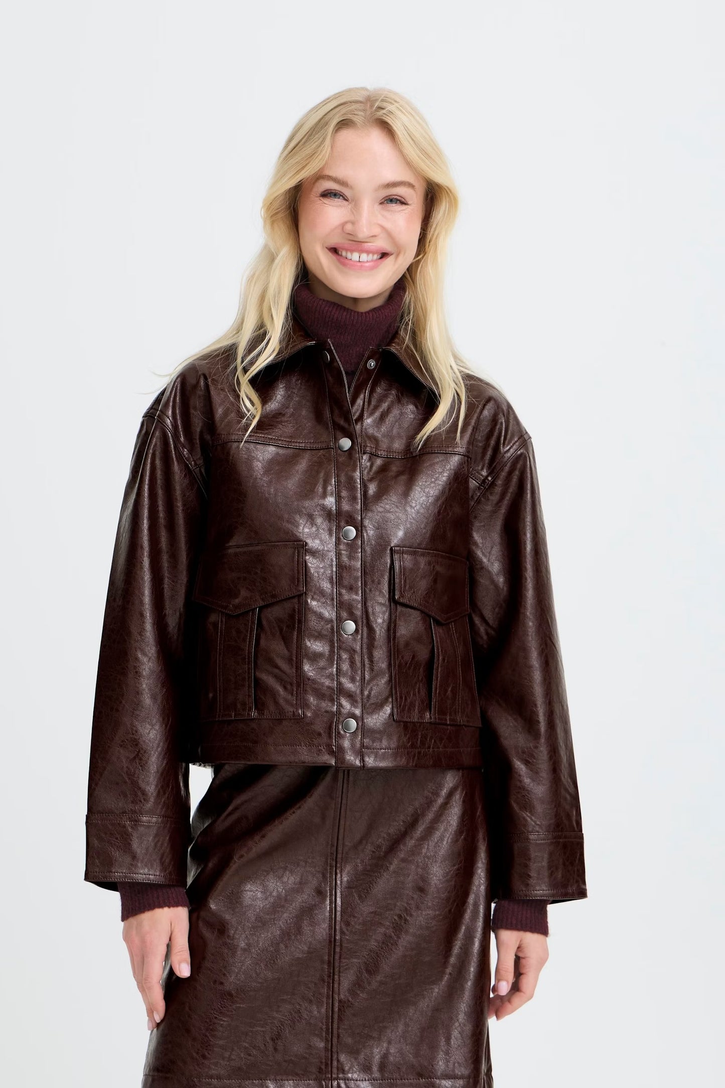 B.Young - DAINA - Faux leather jacket