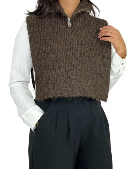 Vero Moda - CORA - Zipper bib neck