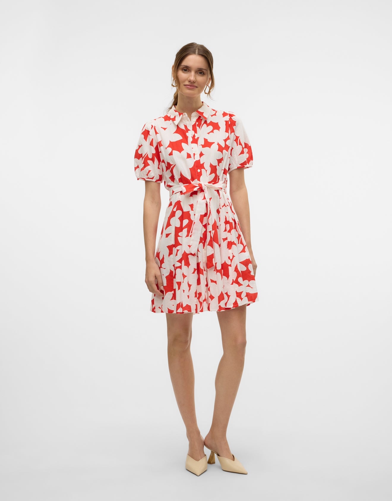 Vero Moda - DICTHE - Printed short sleeve shirt dress