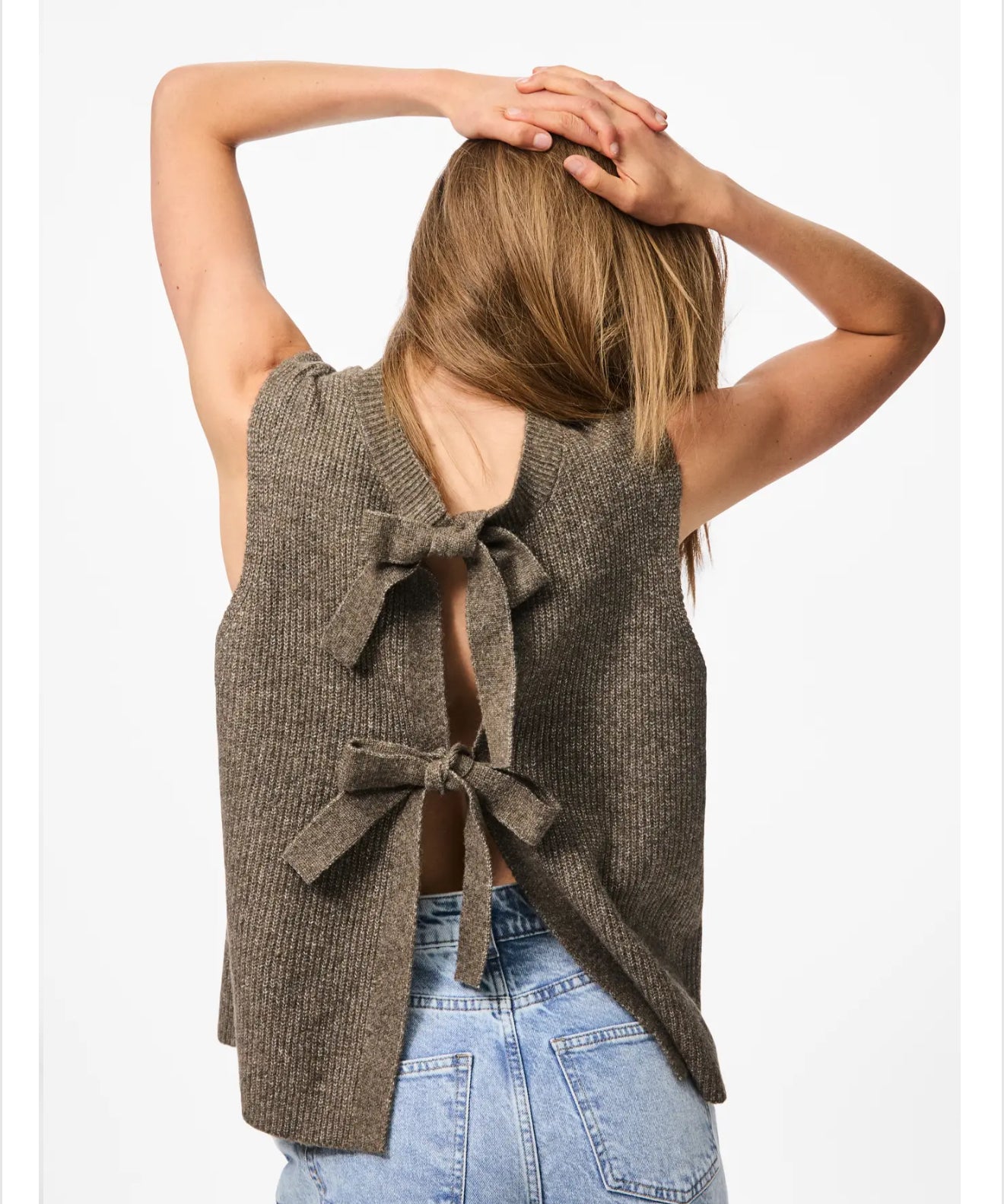 Pieces - SILLY - Reversible bow knit tank