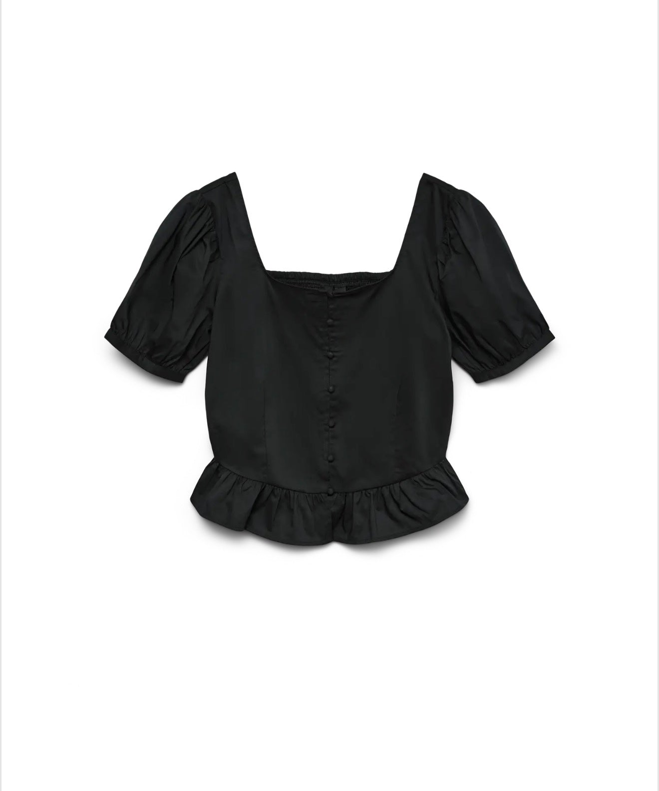 Vero Moda - FRIBA - Button front peplum top