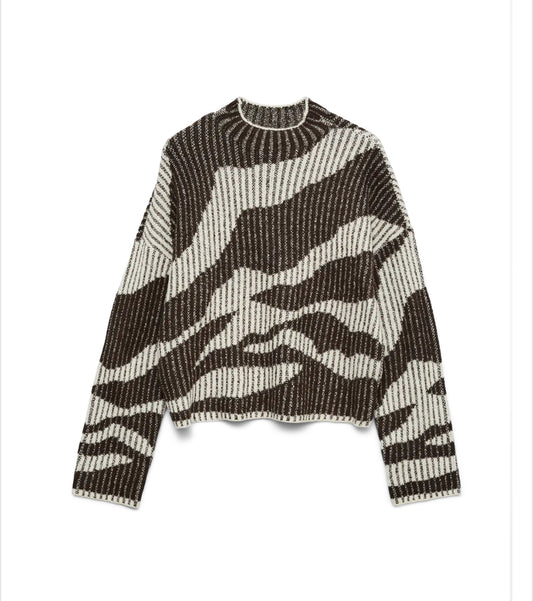 Vero Moda - SCORPIO - Super soft zebra print knit