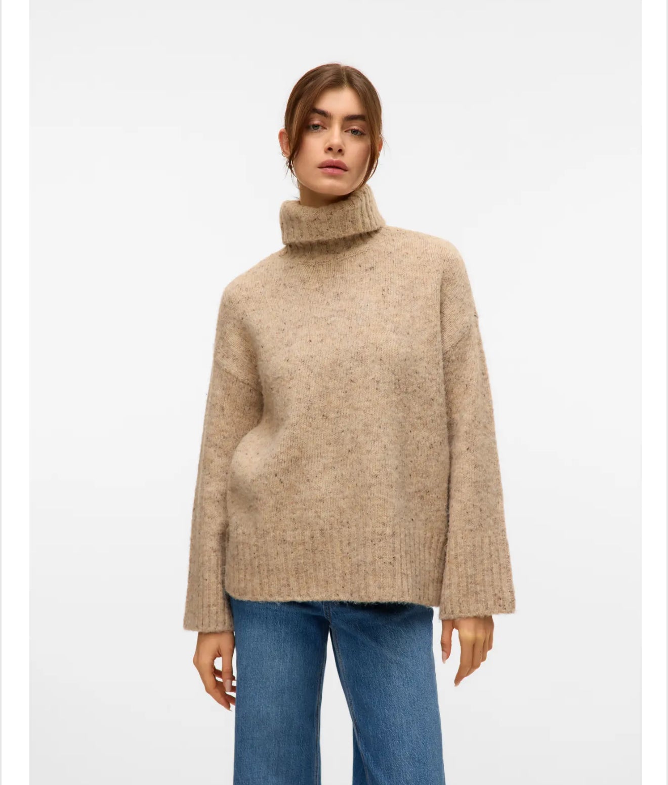 Vero Moda - INGRID - Chunky roll neck knitted jumper