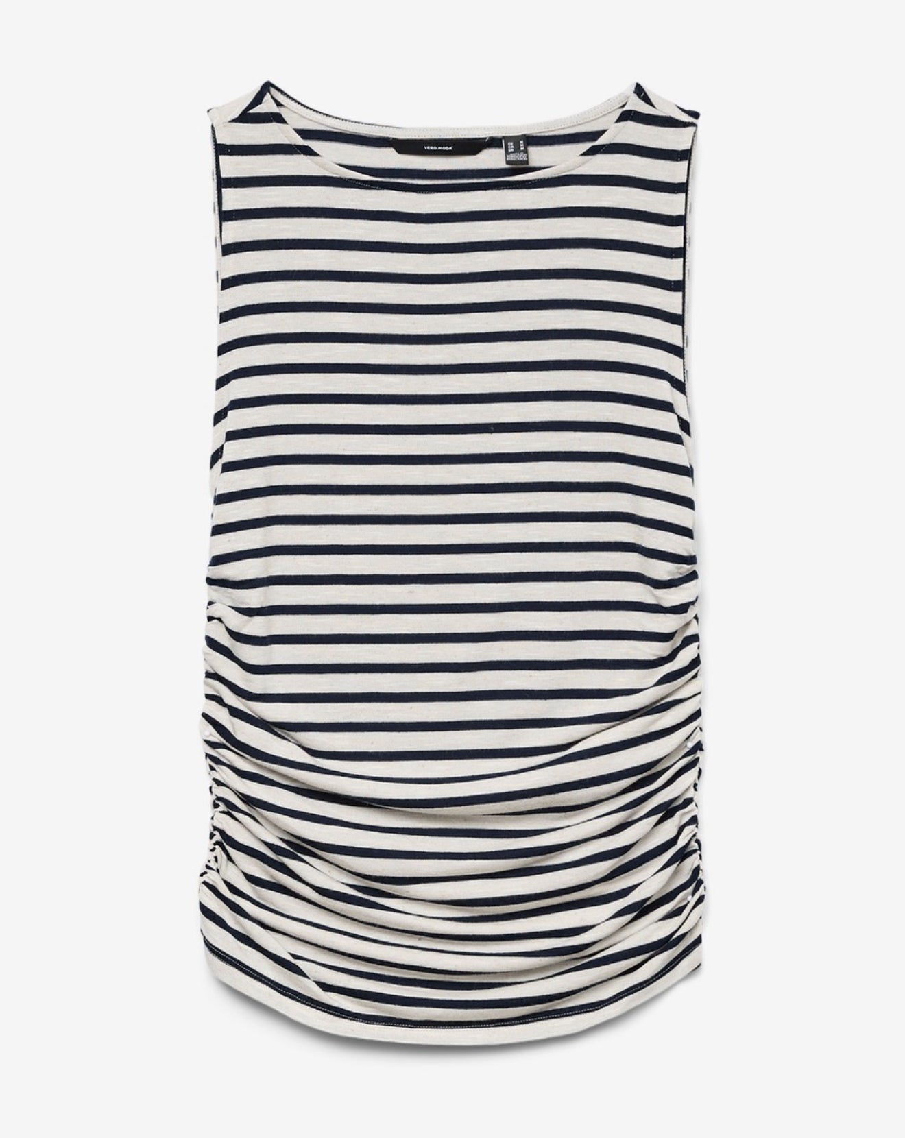 Vero Moda - HOLLY - Stripe sleeveless top with ruched sides