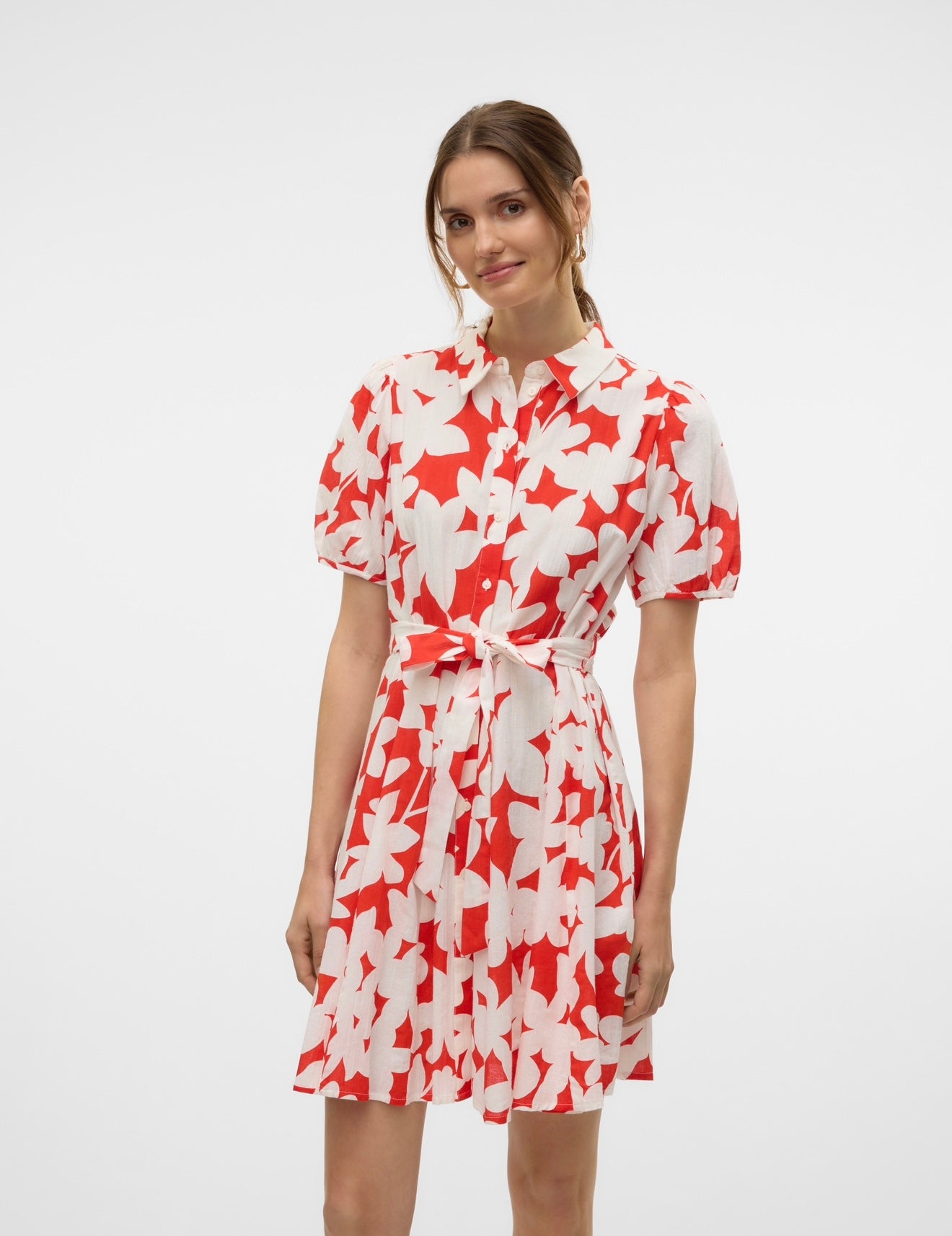 Vero Moda - DICTHE - Printed short sleeve shirt dress
