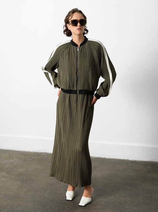 French Connection - 75ZAE - Niri Plisse Bomber Jacket