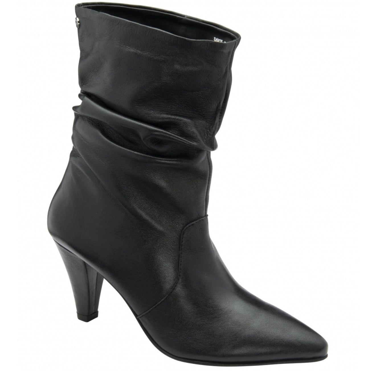 Ravel Black Leather Gatton Stiletto-Heel Ankle Boots – Seasons