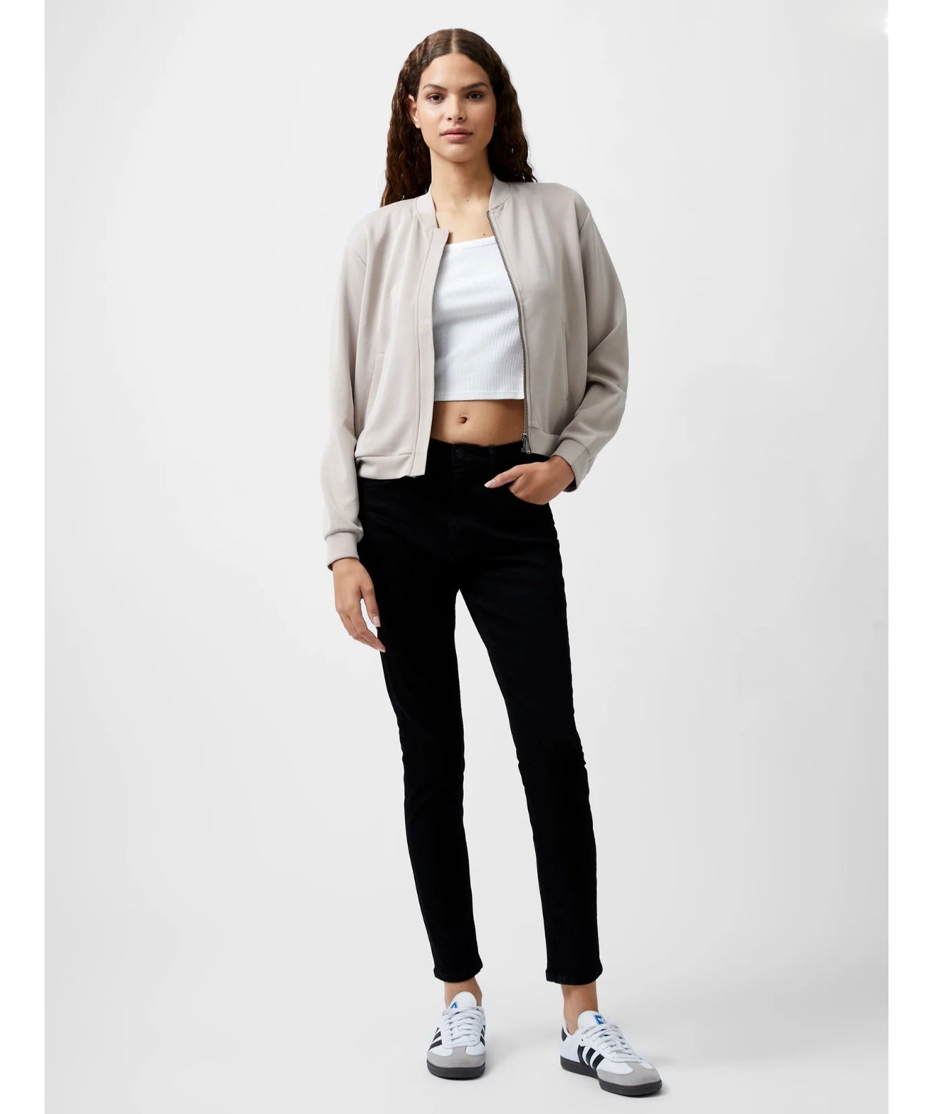 French Connection - 75DZR - Wren Zip Through Bomber Jacket