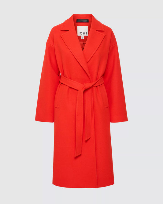 ICHI - JANNET - Classic belted long coat
