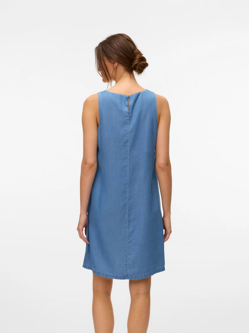 Vero Moda - FLEUR - Chambray sleeveless dress