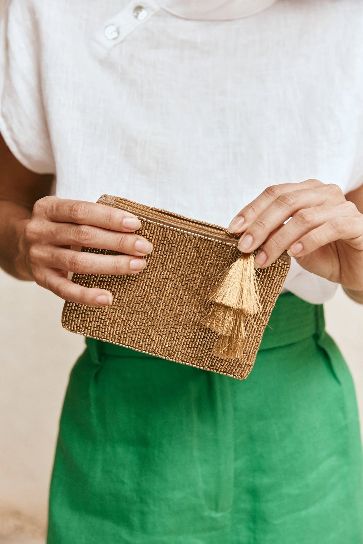 Eb & Ive - PLAYA POUCH - GOLD