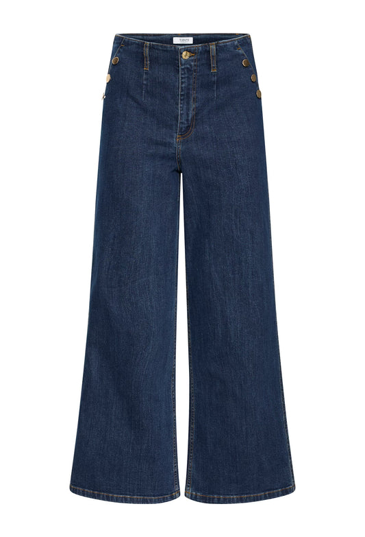 B.Young - KOMMA - Gold button ankle length jeans