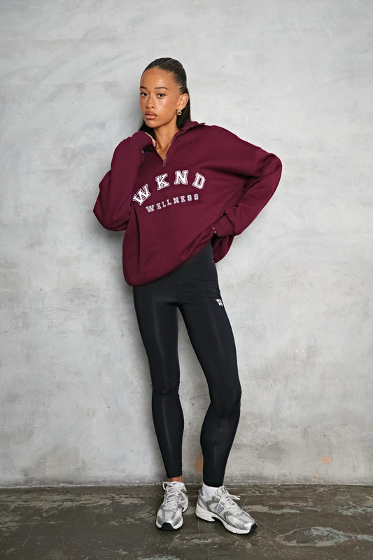 WkndGirl - 2838 - Wellness half zip sweater