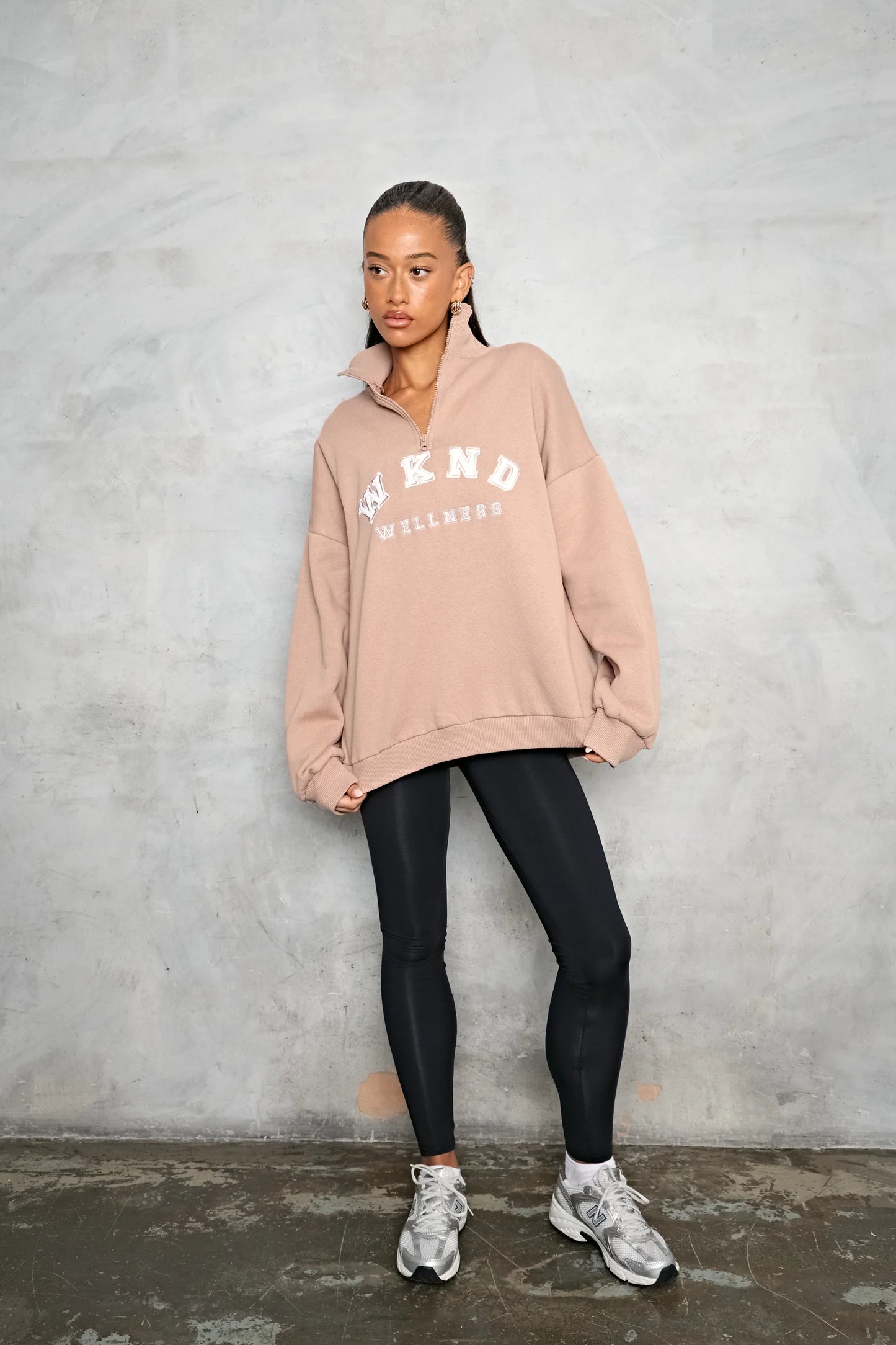 WkndGirl - 2838 - Wellness half zip sweater