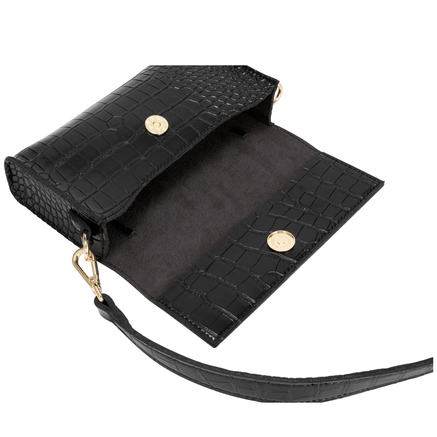 Every Other - 12079 - Croc Flap Over Shoulder/ Crossbody