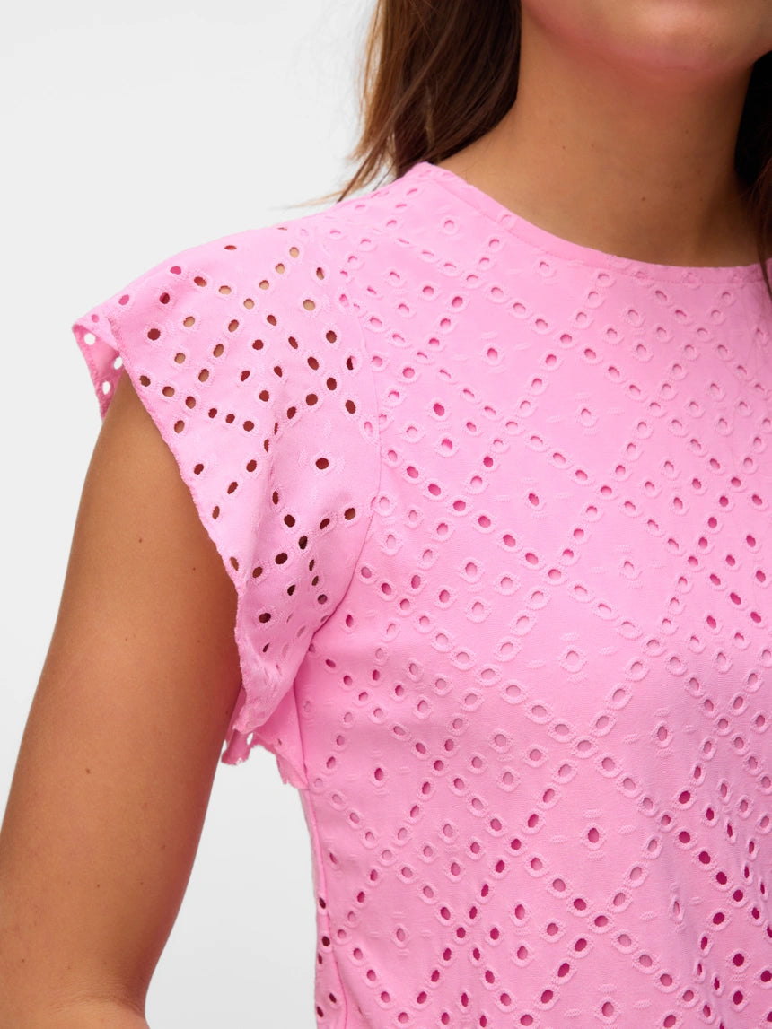 Vero Moda - TASSA - Cut out detail frill sleeve top