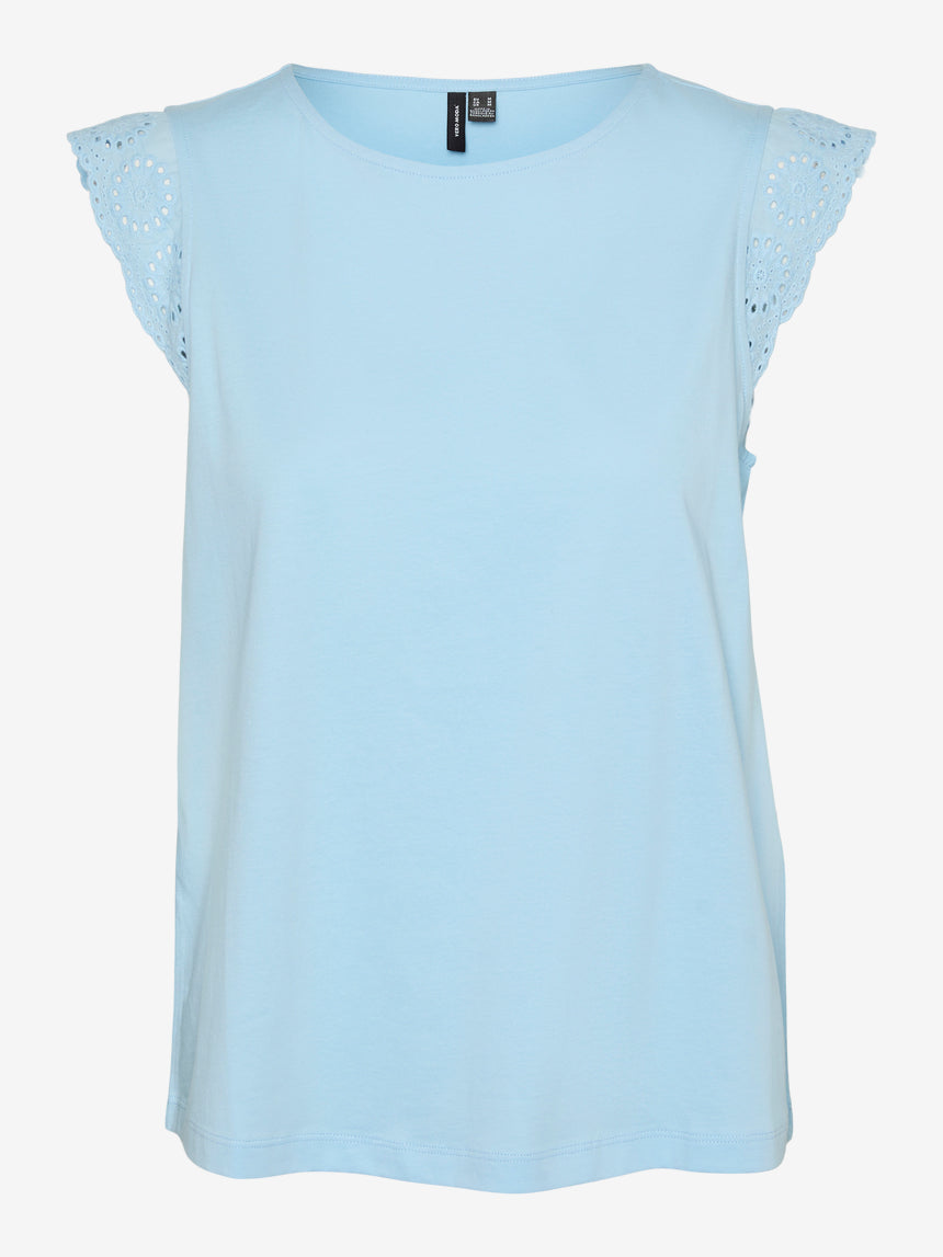 Vero Moda - EMILY - Lace frill cap sleeve top