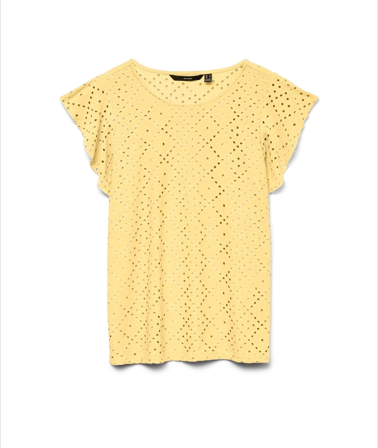 Vero Moda - TASSA - Jersey Broderie anglaise cap sleeve top
