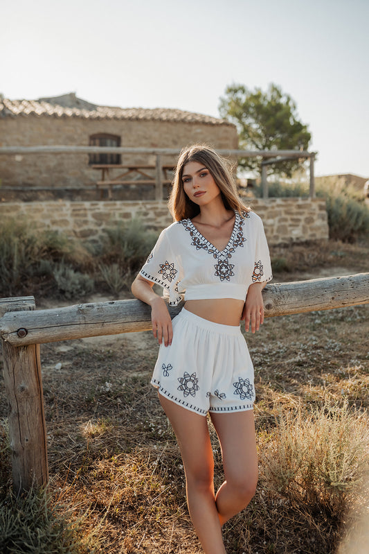 Piti Cuiti - L139 - Saba embroidered co-ord