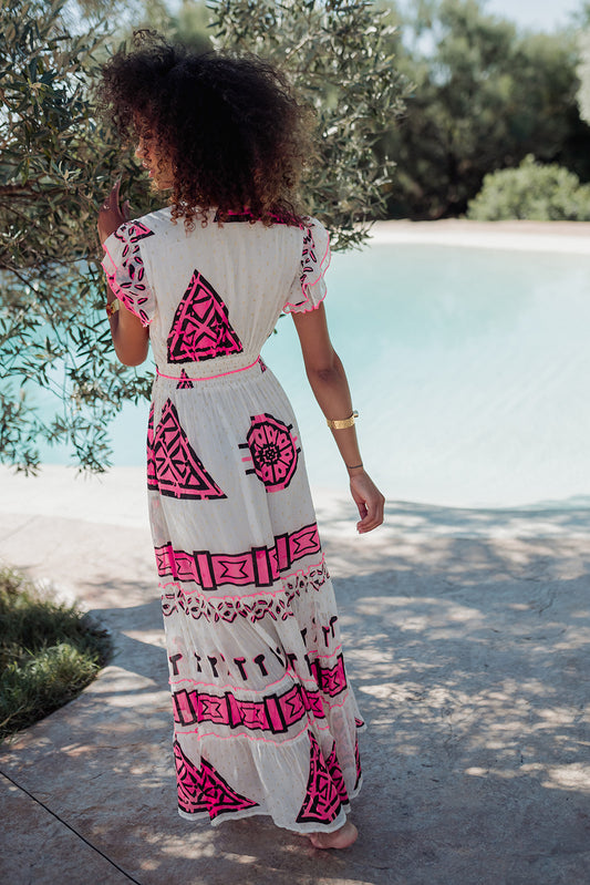 Piti Cuiti - L158 - Sidi Kauoki printed midi dress