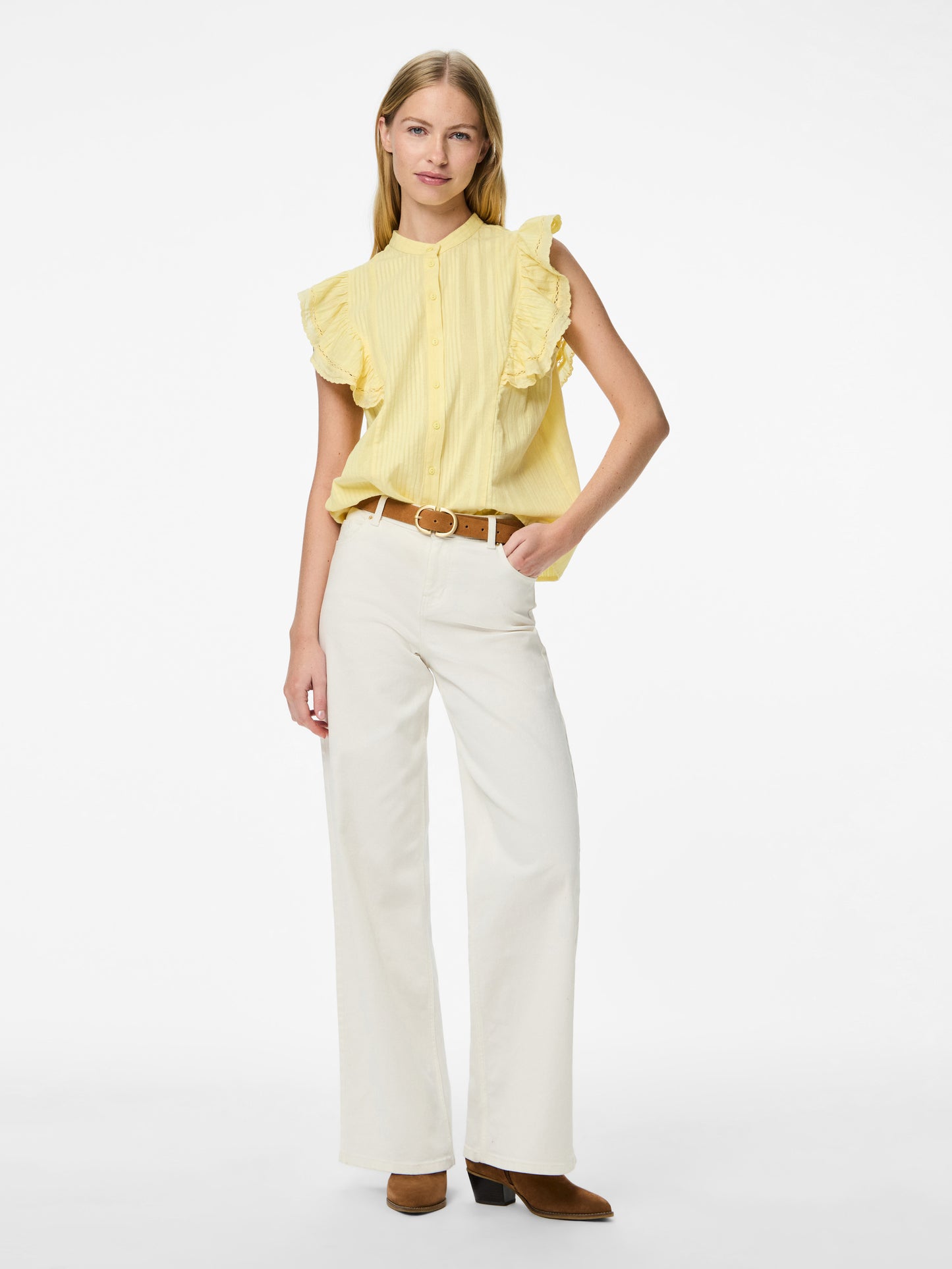 PIECES - SIKKA - Frill detail blouse