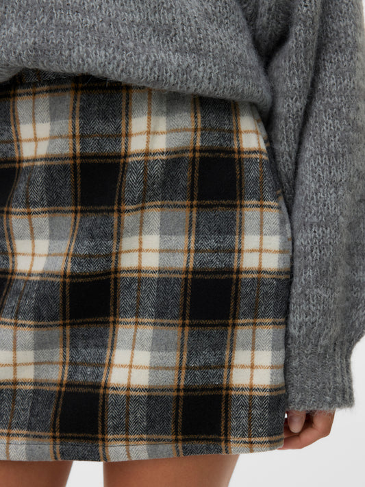 Vero Moda - NAYA - Checked Mini skirt
