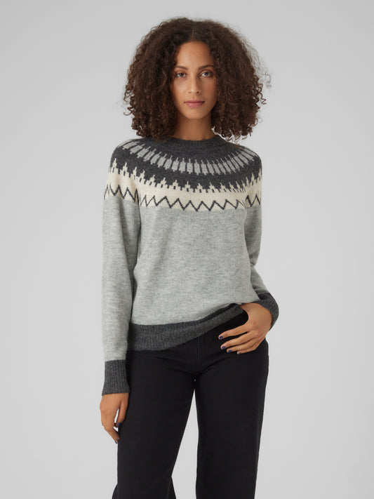 Vero Moda - SIMONE - Fairisle printed knit jumper