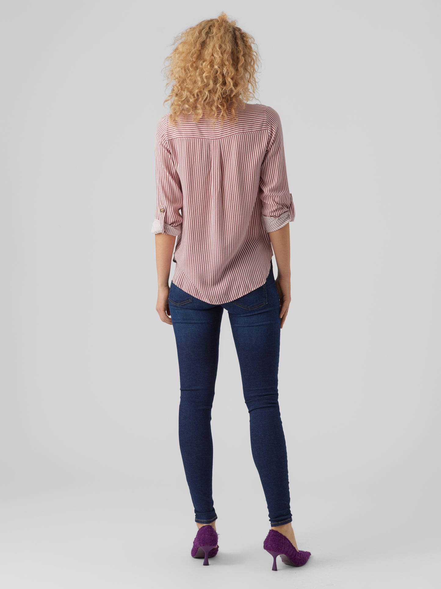 Vero Moda - BUMPY - Stripe front pocket shirt