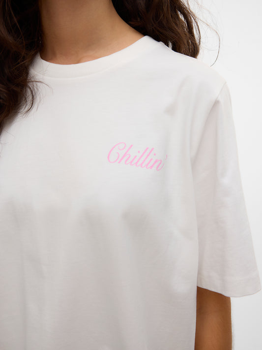 Vero Moda - KATRINE - ‘Chillin’ slogan front t.shirt