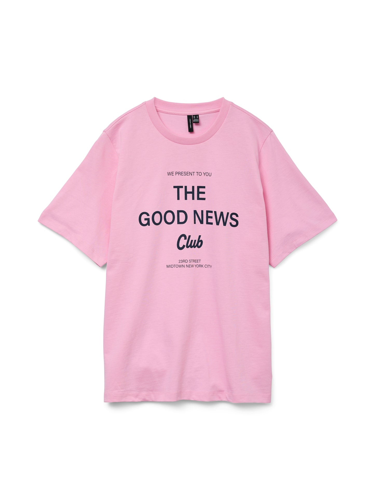 Vero Moda - KATRINE - ‘Good News’ slogan front t.shirt