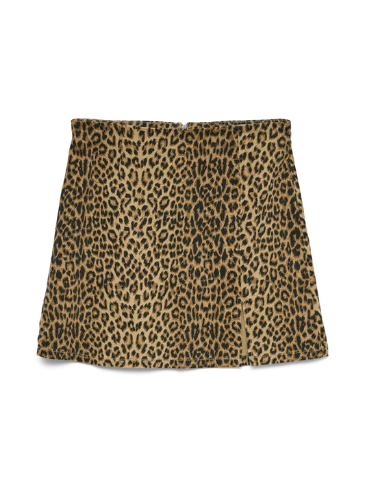 Vero Moda - NELLY - Leopard mini skirt