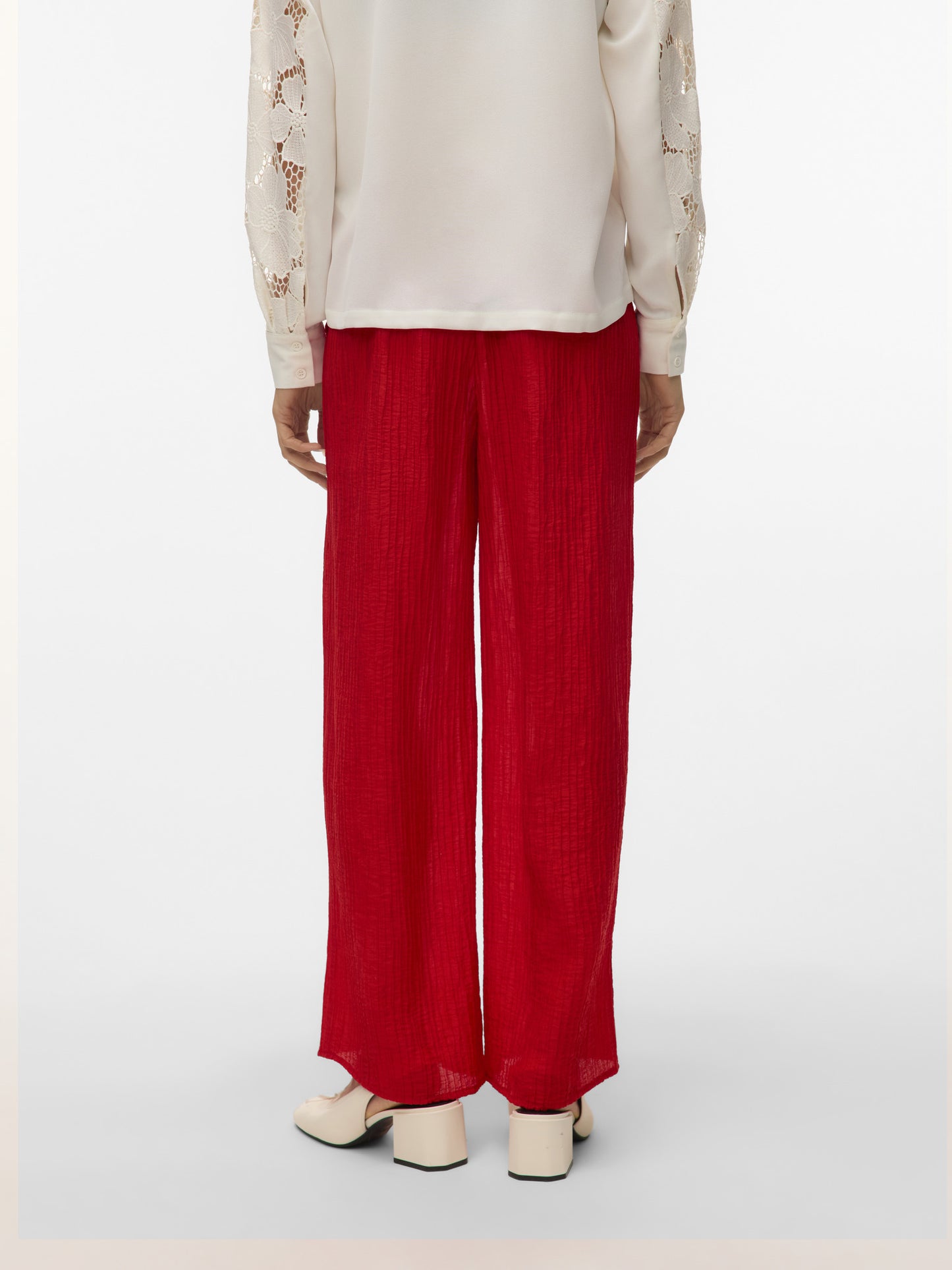 Vero Moda - BETTAL - Plisse wide trousers
