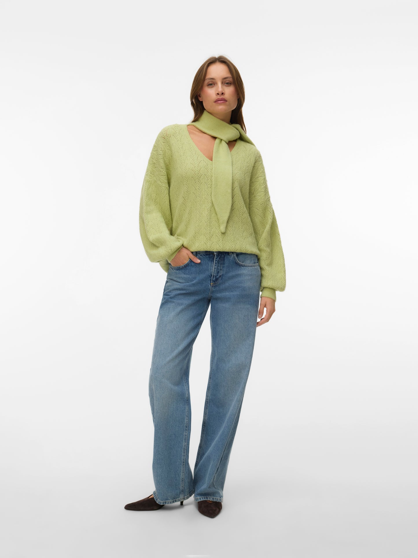 Vero Moda - KAE - Scarf knitted jumper