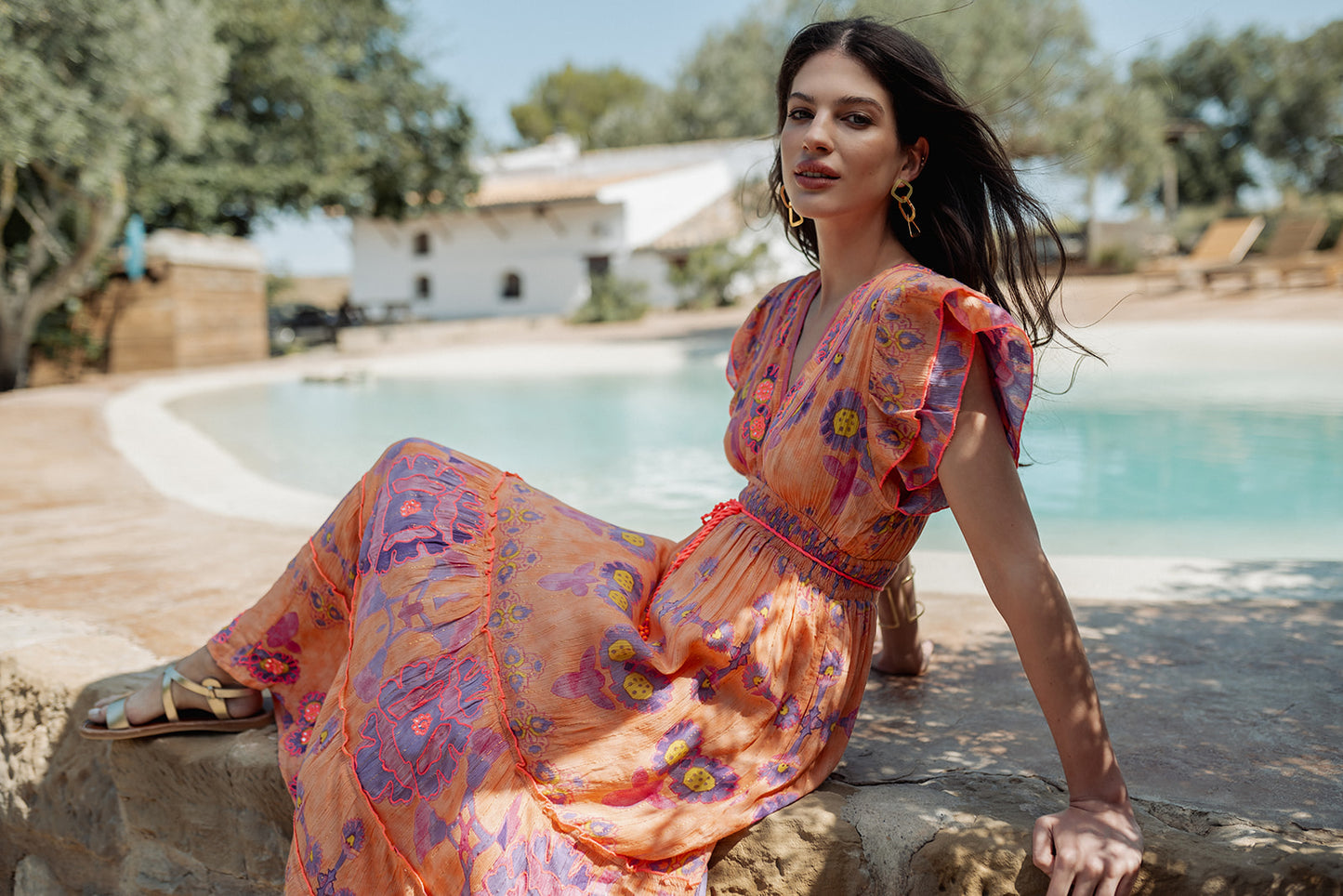 Piti Cuiti - L102 - Elba printed maxi dress