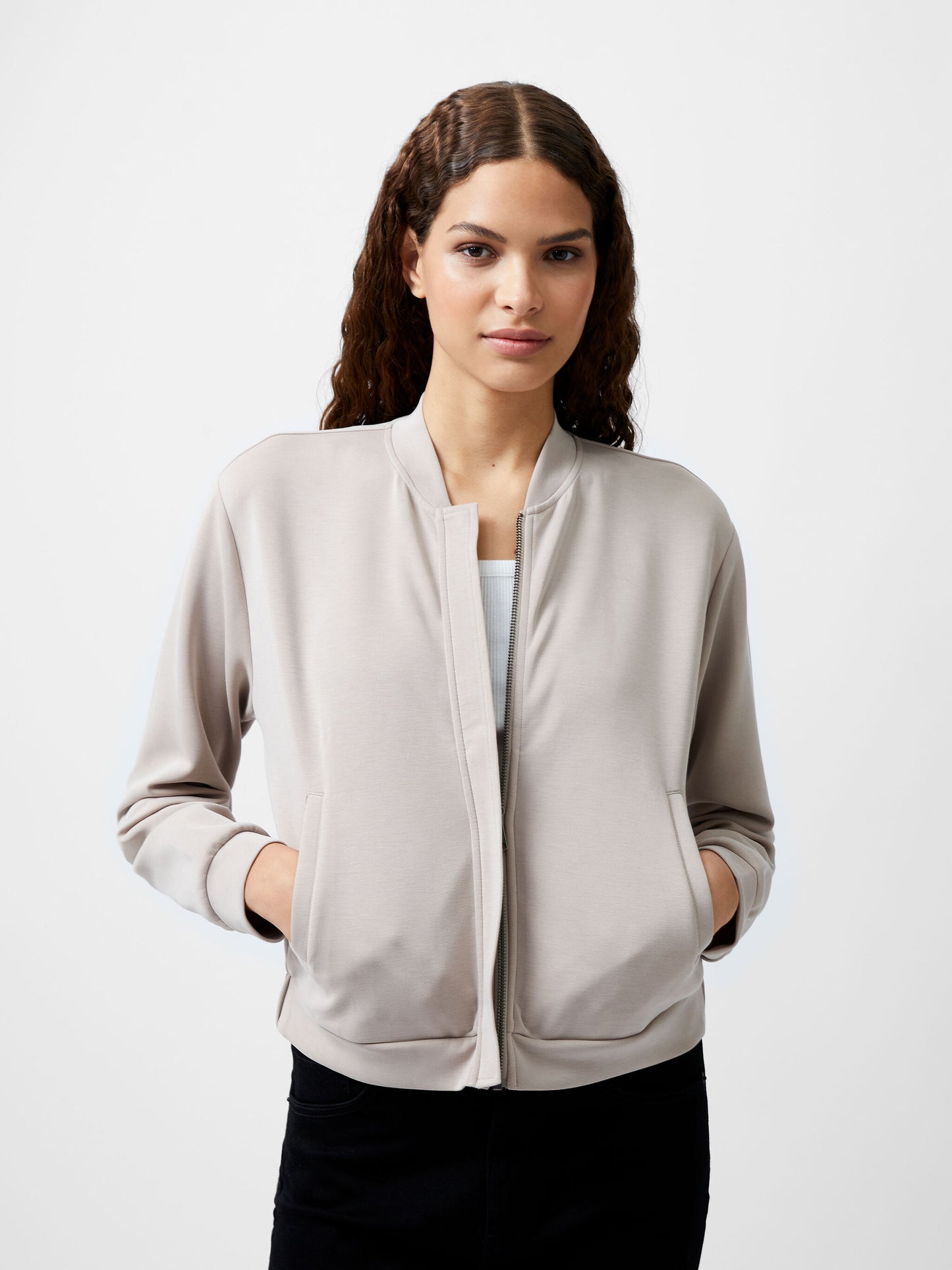 French Connection - 75DZR - Wren Zip Through Bomber Jacket