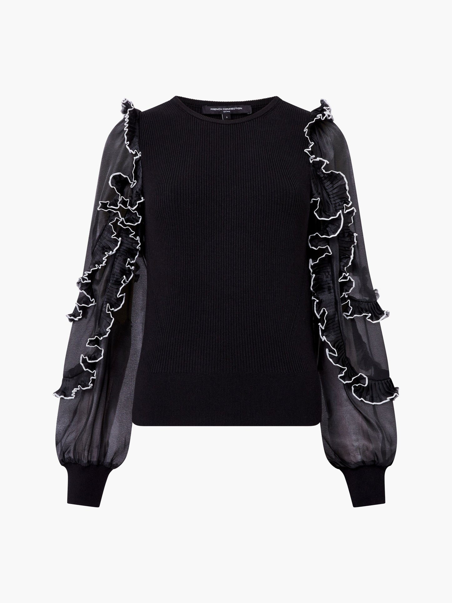 French Connection - 78ZAJ - Ruffle sleeve knitted top