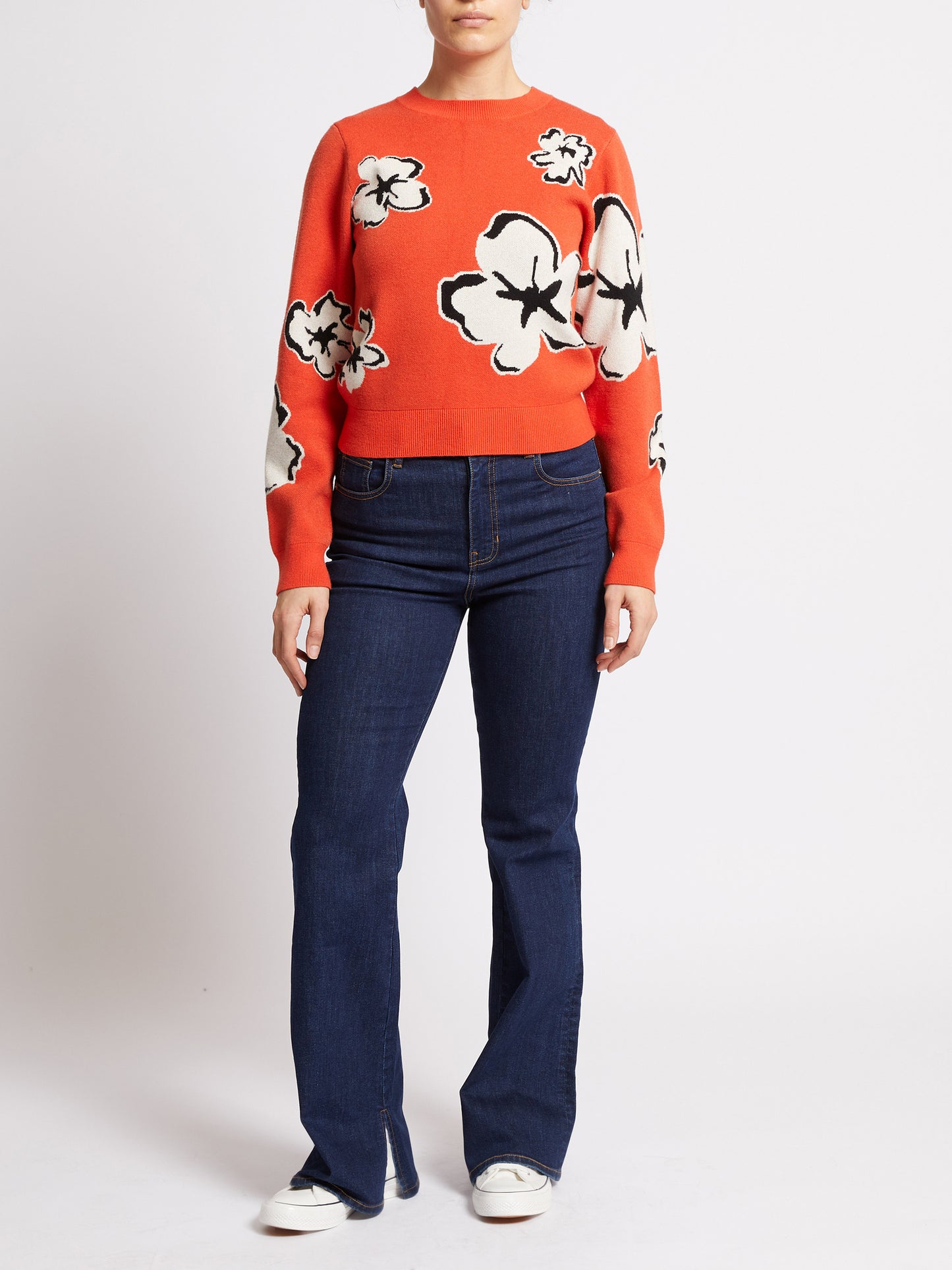 French Connection - 78ZBL - Paislee Floral Jacquard Jumper