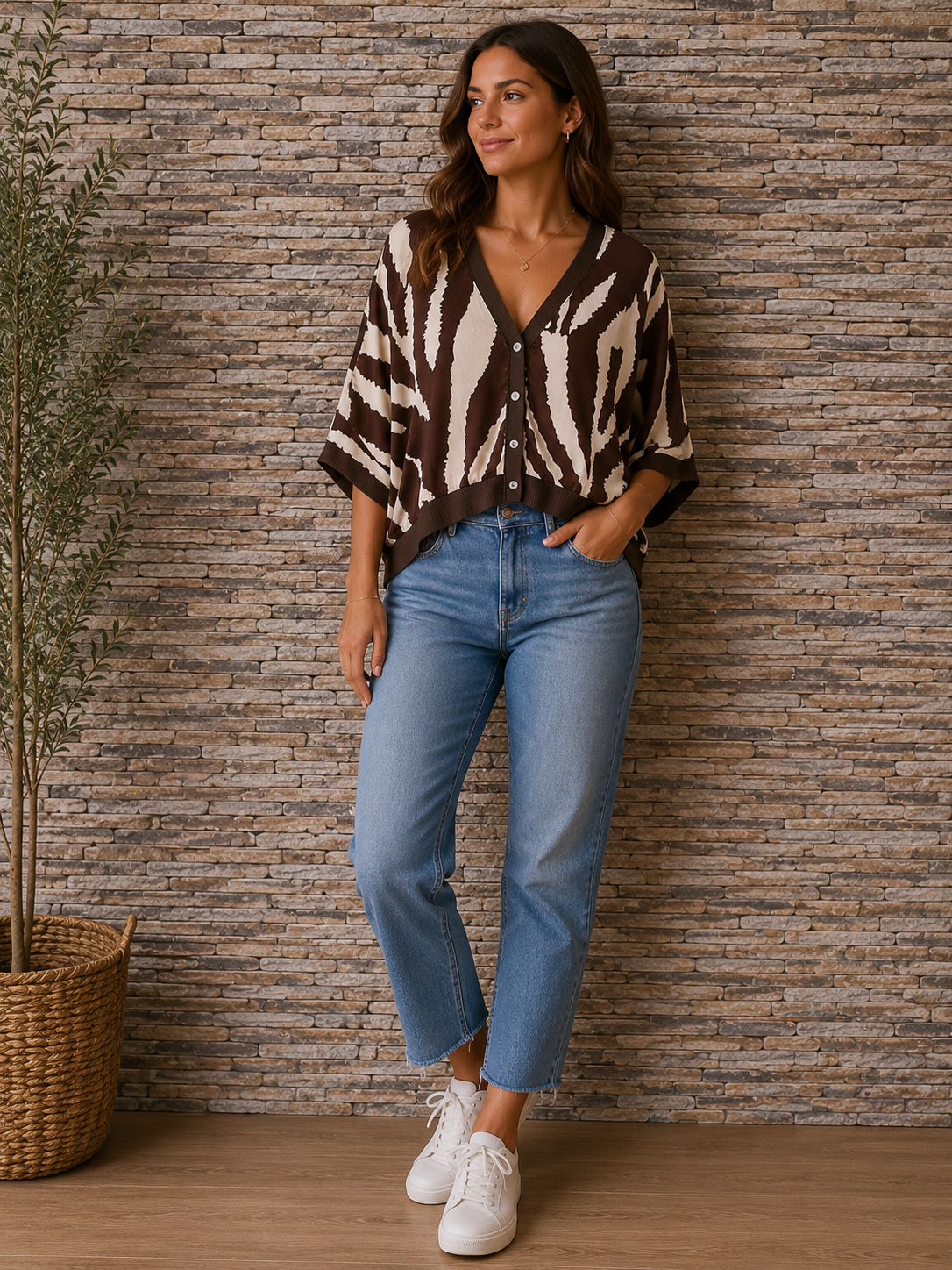 ARIA - Satin printed bomber tops