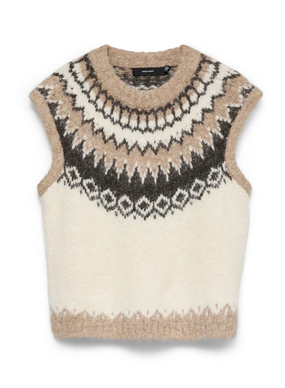 Vero Moda - ASPEN - Fairisle knitted tank