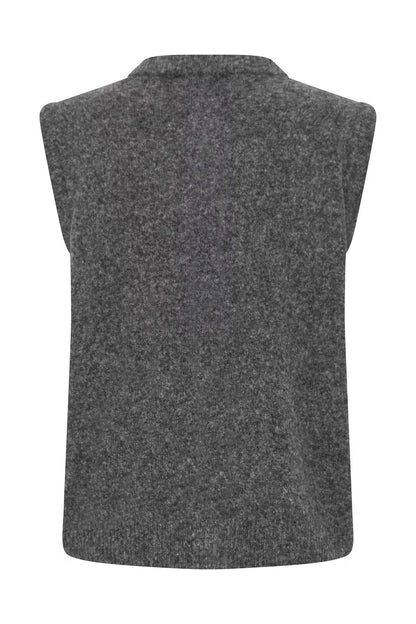 B.Young - OMEA - Flower button knitted tank top