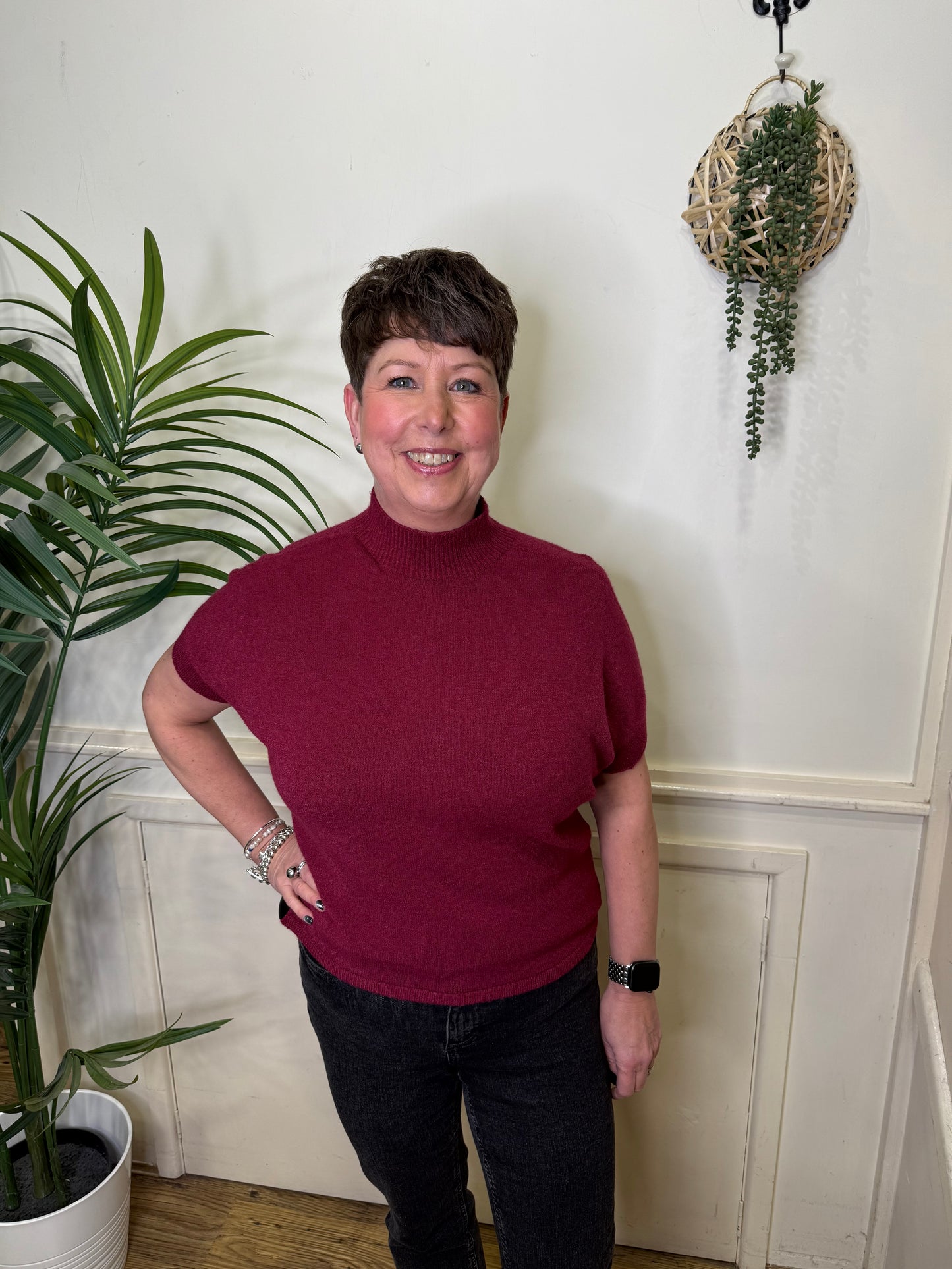 57033 - Cap sleeve knit