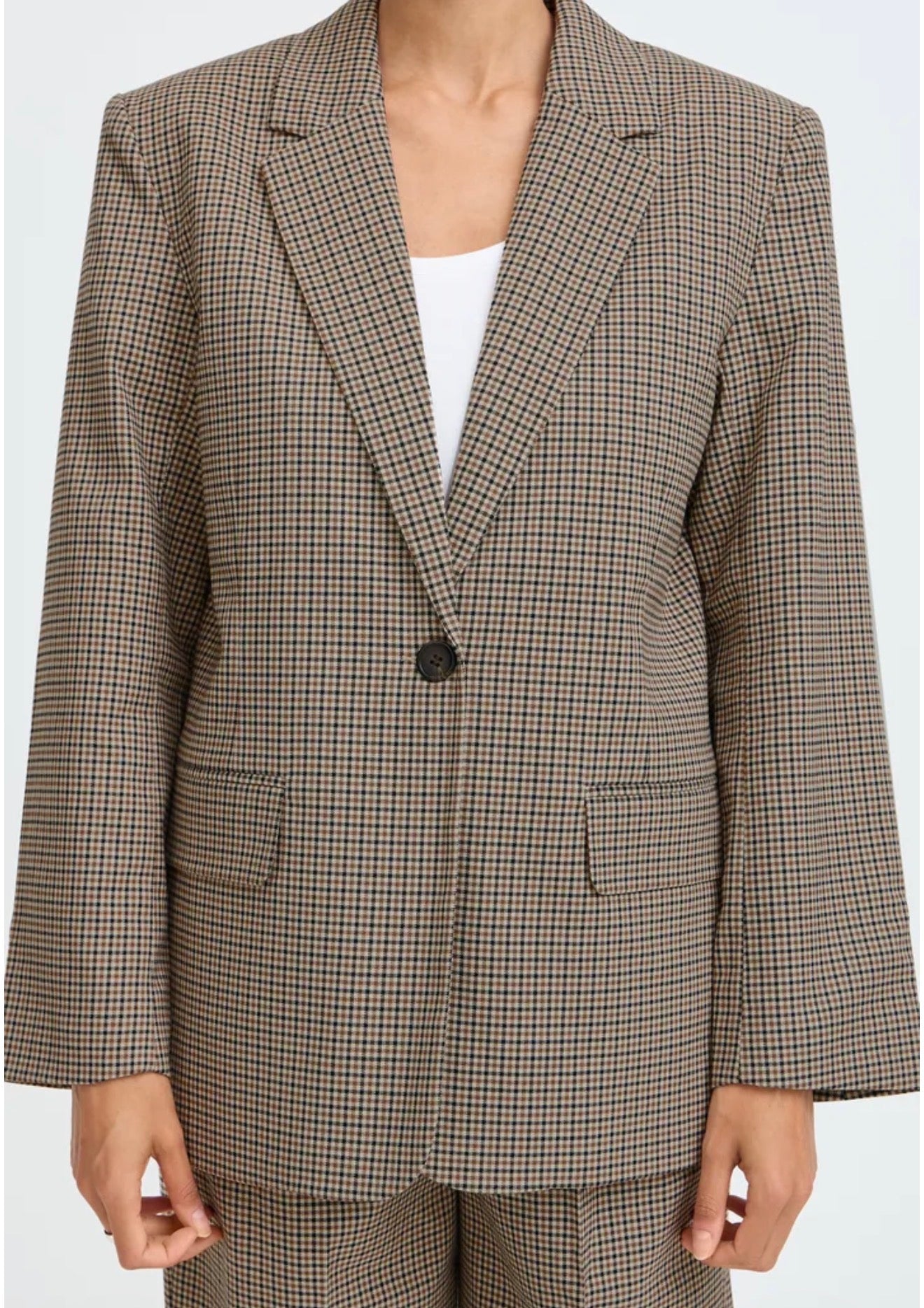 B.Young - ESTOLO - Checked blazer