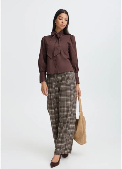 B.Young - ESTOLO- Checked trousers